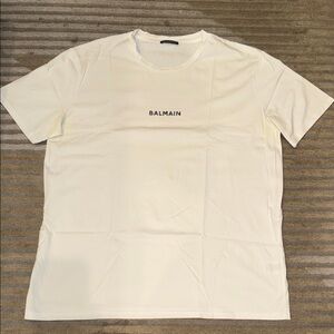 Balmain White Short Sleeve Tee